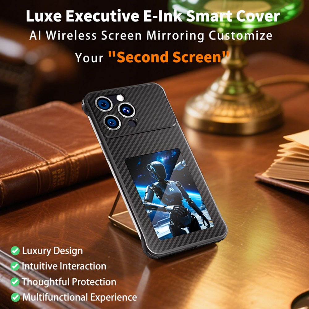 6-Color HD E-ink Carbon Fiber Texture Case for iPhone
