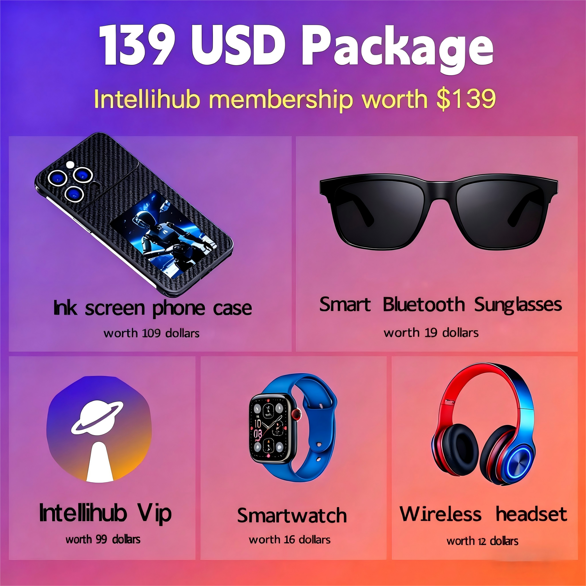 139 USD Package Intellihub membership worth $139